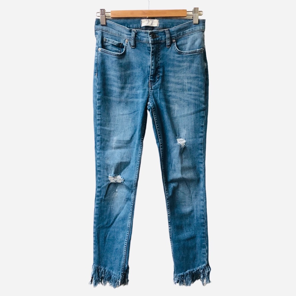 We the Free Shredded Cuff Denim Jeans